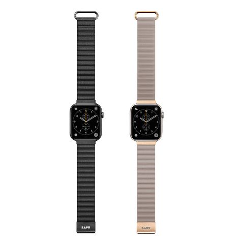 LAUT NOVI LUX Apple Watch 42/44/45/49 純素皮革磁吸式錶帶