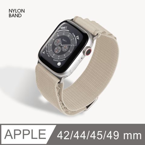 Apple Watch 錶帶 高山錶環 耐磨透氣 蘋果手錶適用 42/44/45/49mm (星光色)耐磨防刮，透氣舒適