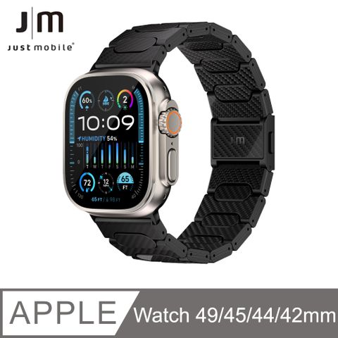 Just Mobile Apple Watch Ultra 2/Ultra/10/9/8/7 (49/46/45/44mm) 碳纖維錶帶