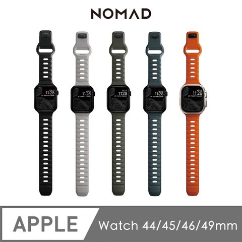 NOMAD 美國 Apple Watch專用運動風FKM橡膠錶帶49/46/45/44mm(1-10代 & SE & Ultra1-2 適用)