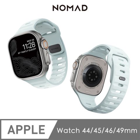 NOMAD 美國 Apple Watch專用運動風FKM橡膠錶帶49/46/45/44mm(1-10代 & SE & Ultra1-2 適用) S10 42mm不適用