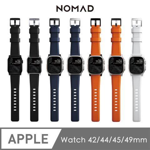 NOMAD 美國 Apple Watch專用高性能橡膠質感錶帶49/46/45/44/42mm(1-10代 & SE & Ultra1-2 適用)