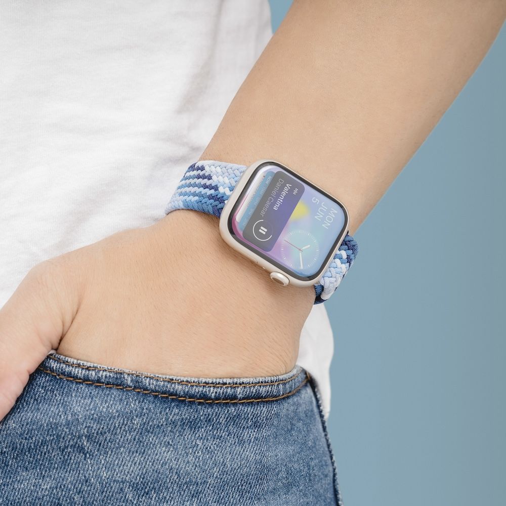 SwitchEasy 魚骨牌 Apple Watch 9/8/7 38/40/41mm Candy 編織尼龍錶帶