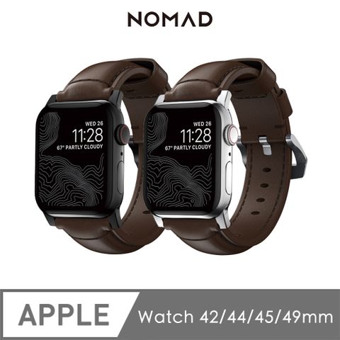 美國NOMADxHORWEEN Apple Watch專用"經典"皮革錶帶-49/45/44/42mm