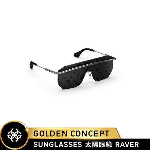 Golden Concept 太陽眼鏡 黑/銀 AC-SG-BK-SL-RAVER