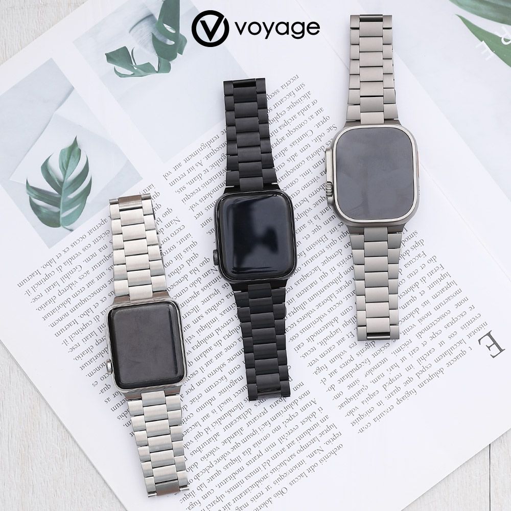 VOYAGE Apple Watch 不鏽鋼錶帶-44/45/46/49mm(Apple Watch 1-10代 & SE & Ultra、Ultra 2 適用)