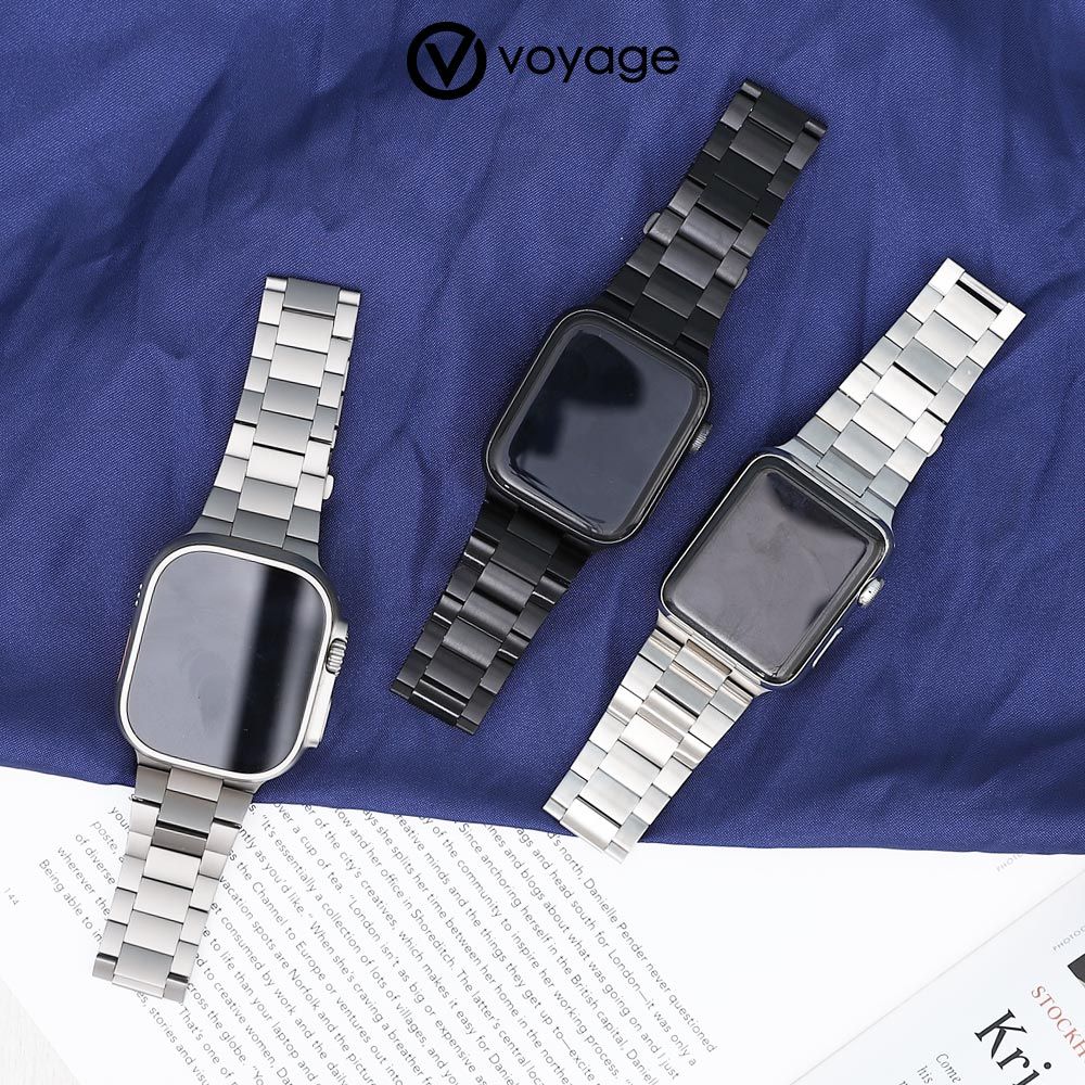 VOYAGE Apple Watch 不鏽鋼錶帶-44/45/46/49mm(Apple Watch 1-10代 & SE & Ultra、Ultra 2 適用)