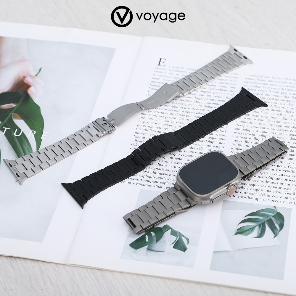 VOYAGE Apple Watch 不鏽鋼錶帶-44/45/46/49mm(Apple Watch 1-10代 & SE & Ultra、Ultra 2 適用)