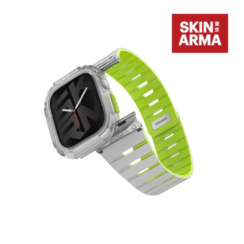 Skinarma 日本東京 Gemini 雙色矽膠磁吸錶帶 夜光組 適用於 Apple Watch 10 / Ultra 2 / Ultra