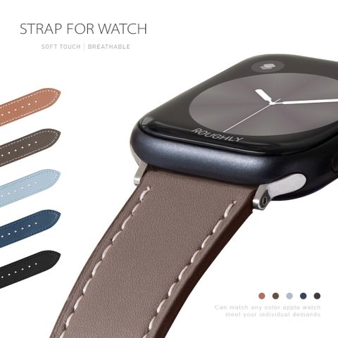 Apple Watch 錶帶 S10/9/8/7/6/5/4/3/2/1/SE系列/Ultra系列 質感美學 皮革錶帶