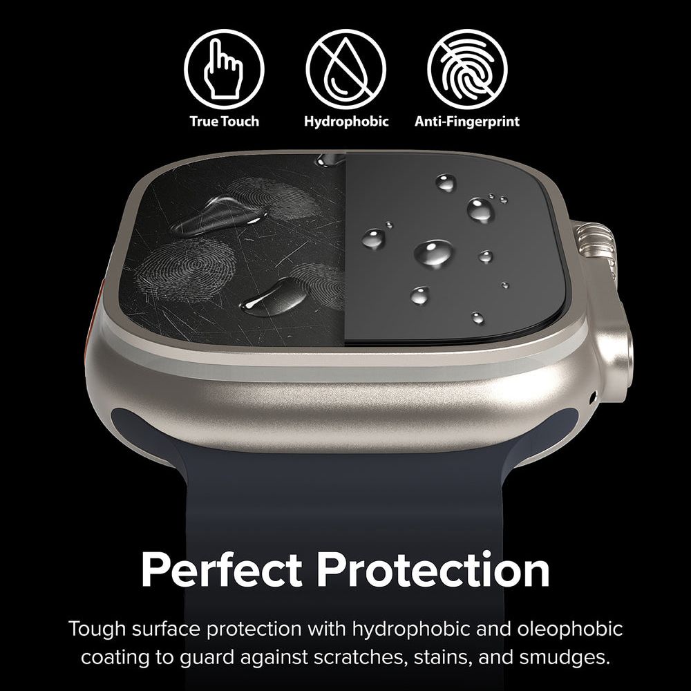 Ringke ｜Apple Watch Ultra 49mm [Tempered Glass] 鋼化玻璃螢幕保護貼（4入）