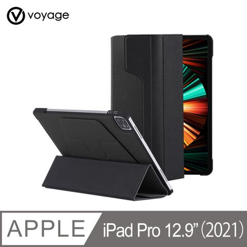 VOYAGE CoverMate Deluxe iPad Pro 12.9吋(第5代)磁吸式硬殼保護套 黑-適用於iPad Pro 12.9" (2022/2021)