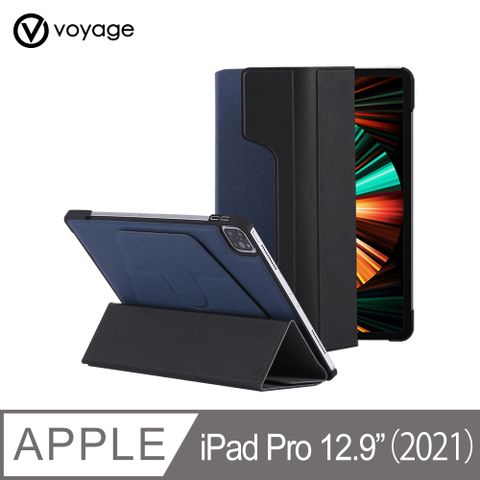 VOYAGE iPad Pro 12.9吋(第5代)磁吸式硬殼保護套-藍