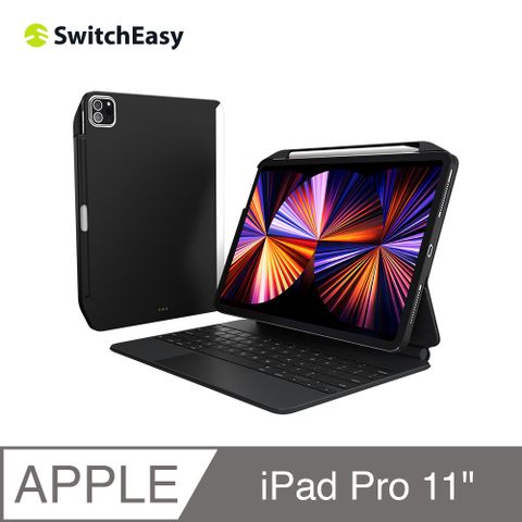 魚骨牌 SwitchEasyCoverBuddy 磁吸保護殼iPad Pro 11吋/Air 10.9吋, 黑色(iPad Air 5/iPad Pro 2018-2022)