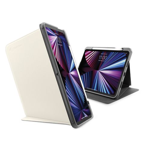 Tomtoc 多角度折疊平板保護套 白 適用 11吋iPad Pro 2021 (M2適用) &amp; 11吋iPad Air 2024 (M2適用)