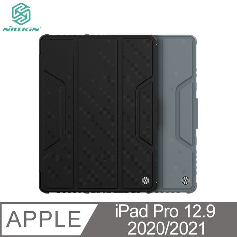 NILLKIN 耐爾金 Apple iPad Pro 12.9 2020/2021 悍甲 Pro 皮套 #筆槽#休眠喚醒#氣囊抗摔