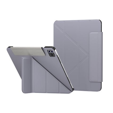 魚骨牌 SwitchEasy Origami多角度支架保護套iPad Pro 11/iPad Air 10.9,阿拉斯加藍(皮革內襯)