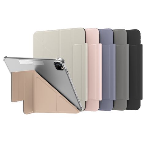 SwitchEasy 魚骨牌 iPad Air 11吋/iPad Air 10.9吋/iPad Pro 11吋 Origami Nude 多角度透明支架保護殼