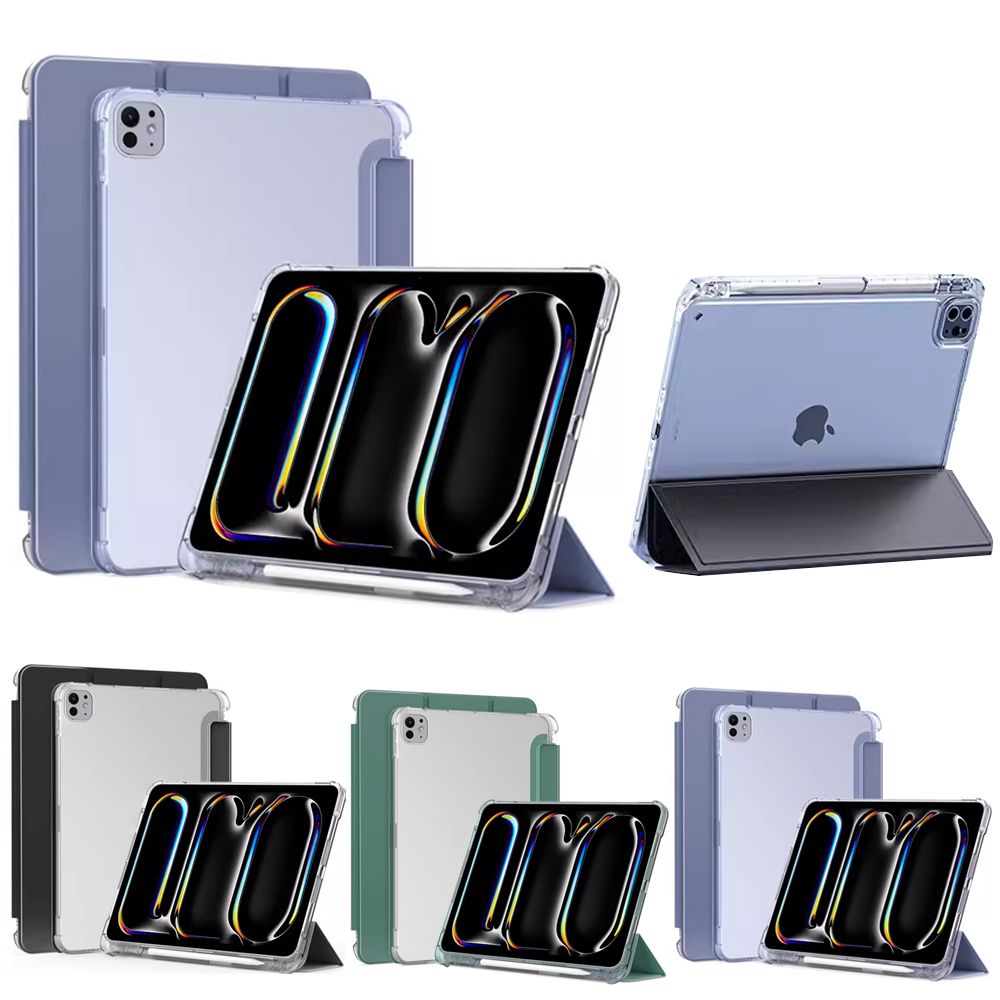 E.Co Apple iPad Pro 11吋 (2024)  防摔保護套 TPU透明背蓋 內置筆槽 散熱保護殼