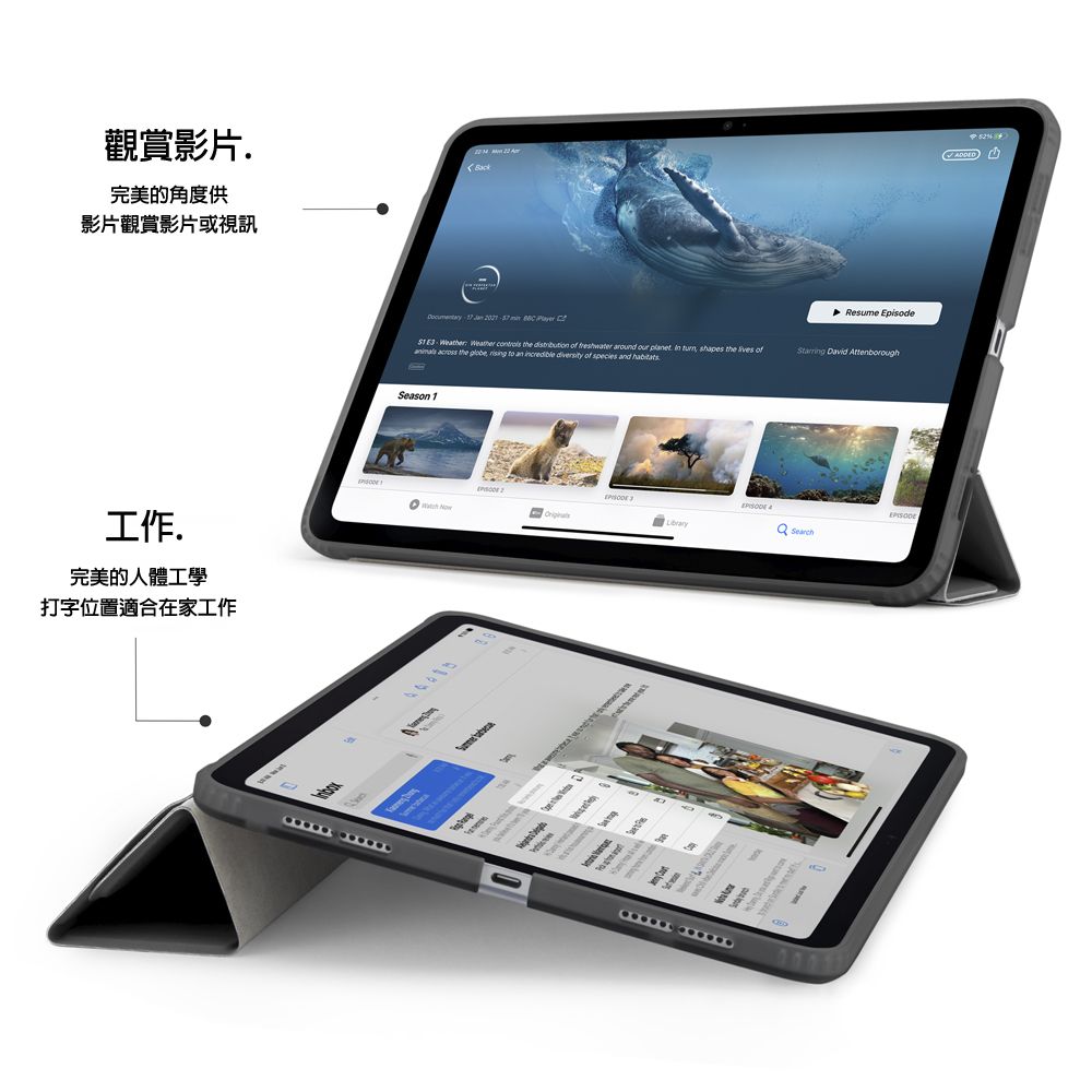 Pipetto iPad Pro 13吋 (2024) Origami 多角度多功能保護套