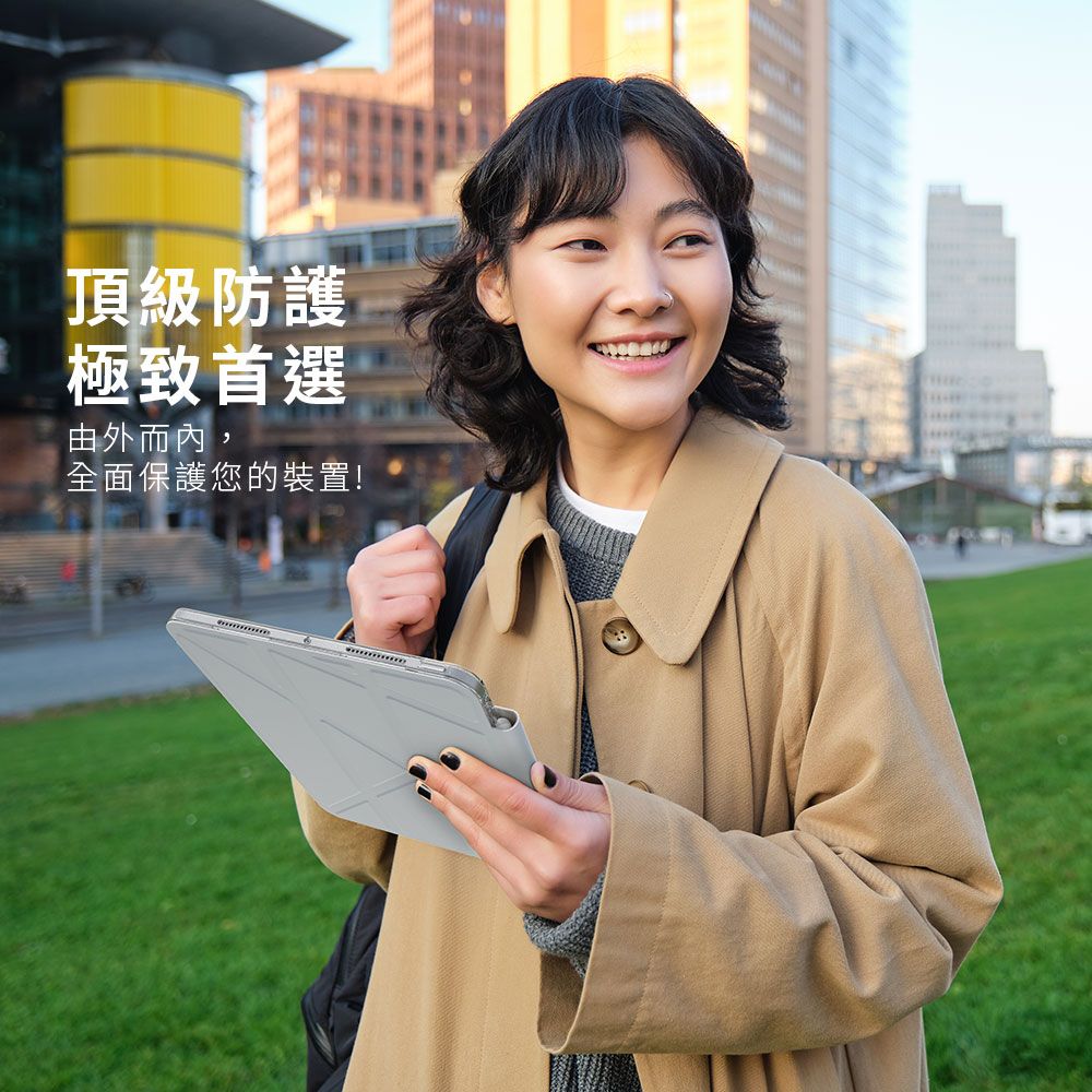 JTLEGEND iPad Pro 11吋(2024) Ness Pro相機快取折疊防潑水皮套保護套 磁扣版(無筆槽)