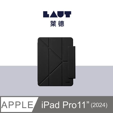 LAUT 萊德 萊德 iPad Pro 11吋 (2024) 透明背板可拆式多功能保護殼-黑