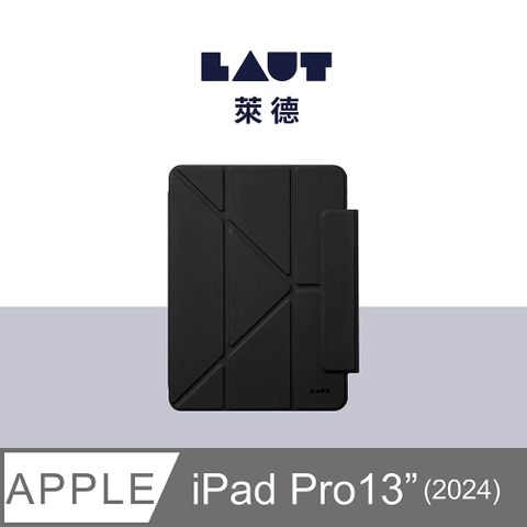 LAUT 萊德 萊德 iPad Pro 13吋 (2024) 透明背板可拆式多功能保護殼-黑