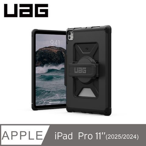 UAG iPad Pro 11吋(2024)耐衝擊旋轉式保護殼-黑