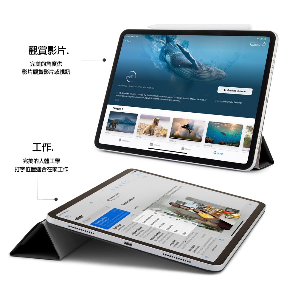 Pipetto  iPad Pro 11吋 (2024) Origami Folio 磁吸式多角度多功能保護套