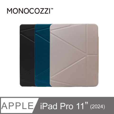 MONOCOZZI iPad Pro 11 (2024) 透明背板皮革保護套