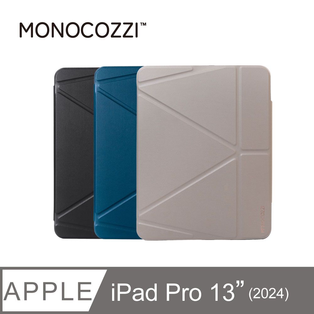 MONOCOZZI iPad Pro 13 (2024) 透明背板皮革保護套