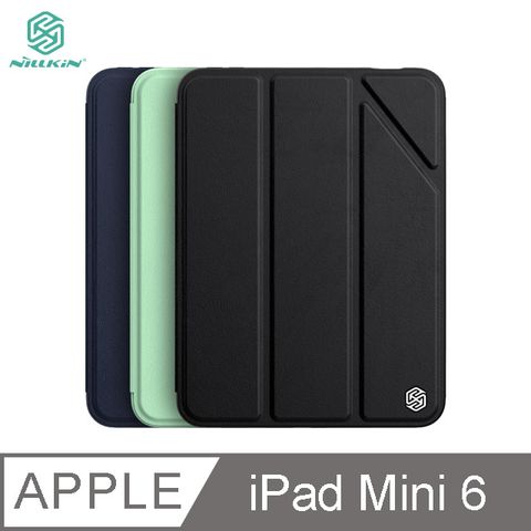 NILLKIN 耐爾金 Apple iPad Mini 6 簡影皮套 #保護套#氣囊抗摔#休眠喚醒#支架#筆槽