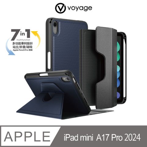 VOYAGE CoverMate Deluxe iPad mini(A17 Pro)2024磁吸式保護套-適用於iPad mini (A17 Pro)、(第 6 代)