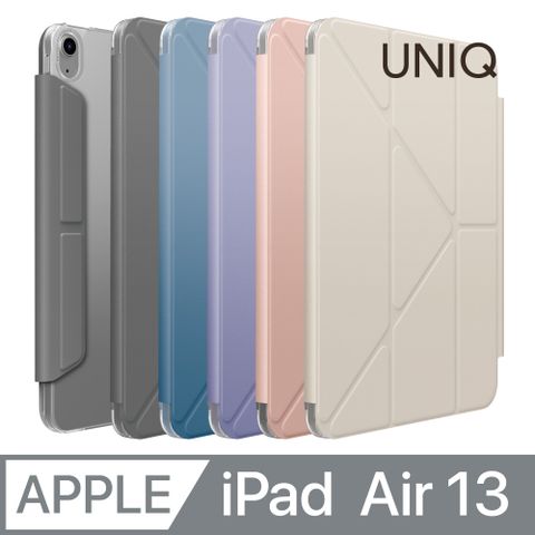 UNIQ iPad Air 13吋2024 M2 Camden Click 磁吸帶筆槽多功能透明保護套