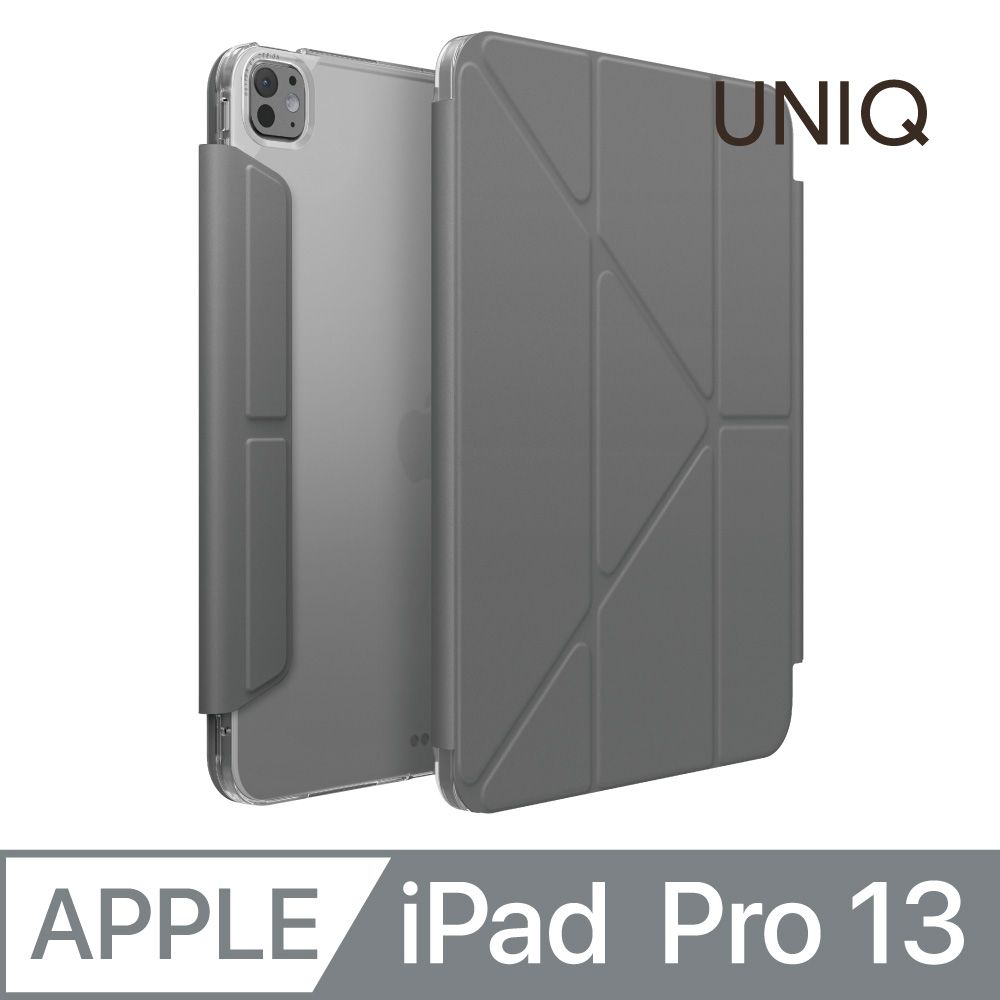 UNIQ  iPad Pro 13吋7代 2024 Camden Click 磁吸帶筆槽多功能透明保護套