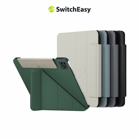 SwitchEasy 魚骨牌 2024 iPad Air 11/iPad Air 10.9/Pro 11(2022-2018) Origami多角度透明保護殼