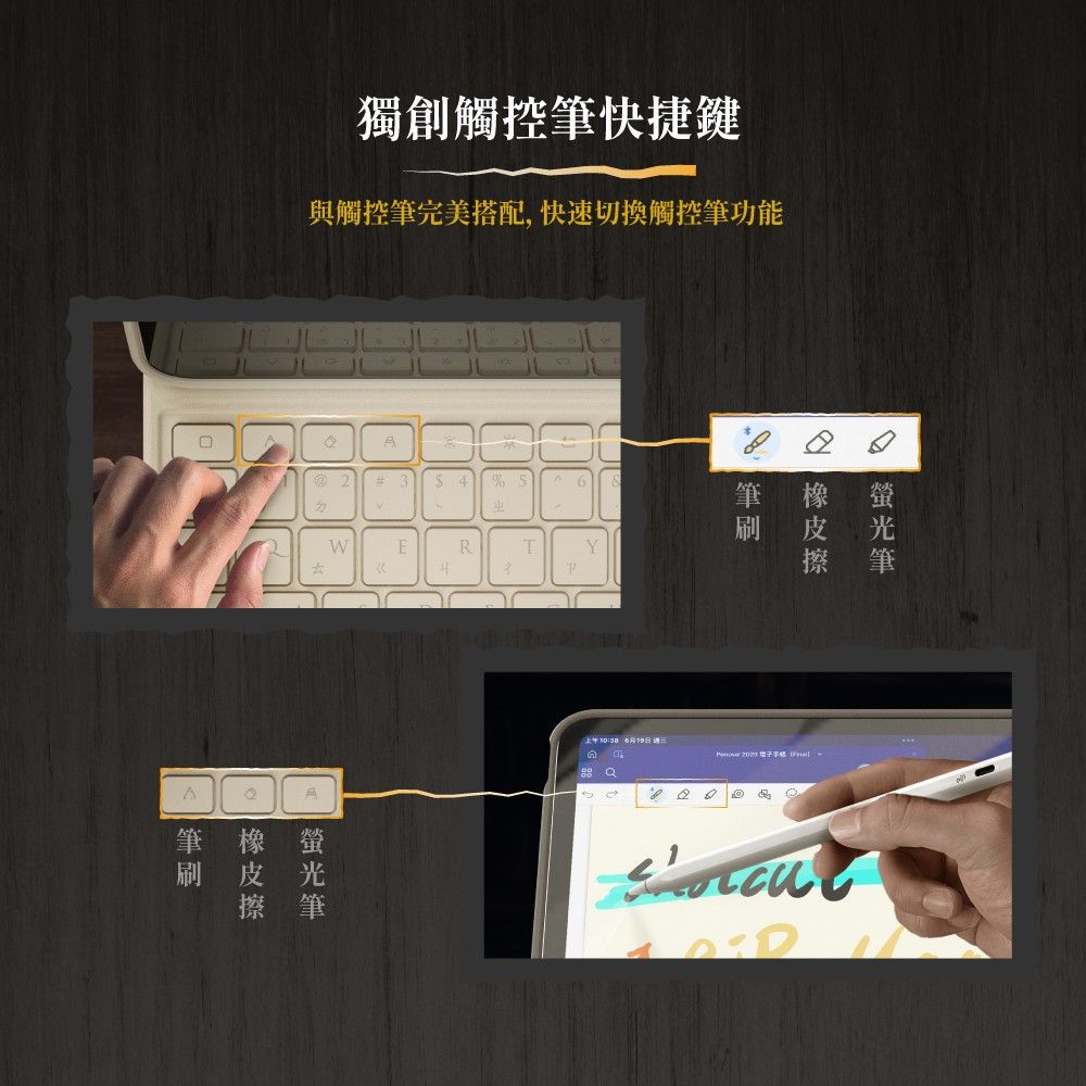 eiP 【 哈利波特 iPad鍵盤保護殼 劫盜地圖】適用Apple iPad Air4/5/6 & Pro 11吋(1-4代)