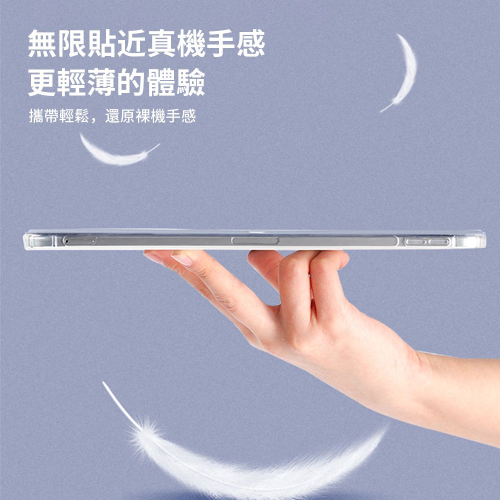  UKKE iPad Air6 13吋 2024 帶筆槽Y折軟殼平板皮套 智慧休眠喚醒保護套 輕薄TPU全包防保護殼