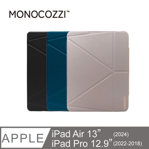 MONOCOZZI iPad Air 13 (2024)/Pro 12.9 透明背板皮革保護套