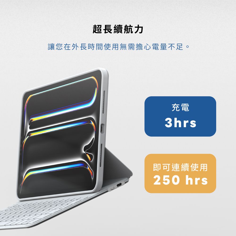 eiP Maglite 2 輕巧磁吸 iPad 鍵盤保護殼 (磁吸保護殼 附筆槽/巧控鍵盤 適用iPad Air5/Pro11/Pro13/Air11)