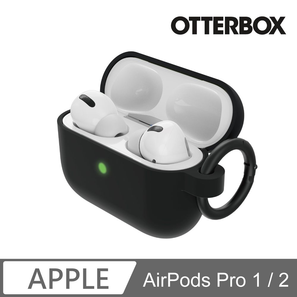 OTTERBOX  AirPods Pro 1 / 2 奈米技術不脫落防摔保護殼-黑