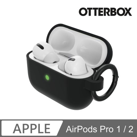 OtterBox AirPods Pro 1 / 2 奈米技術不脫落防摔保護殼-黑