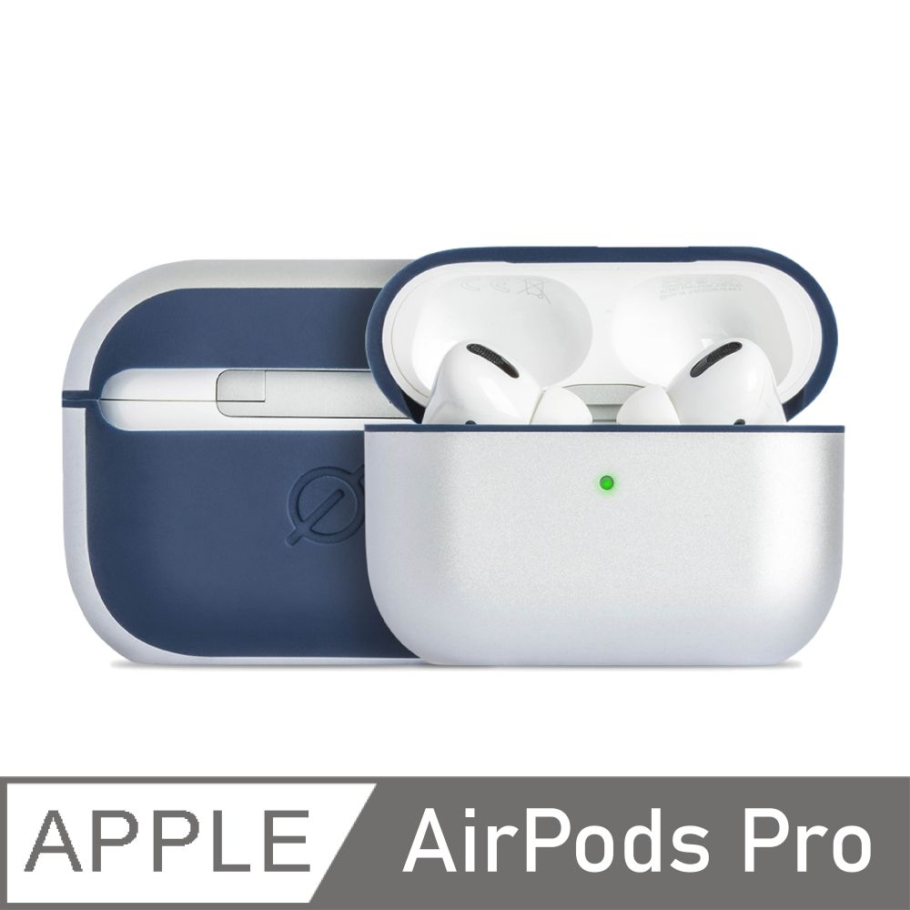 Atom Studios｜AirPods Pro 異材質拼接保護殼藍x銀- PChome 24h購物