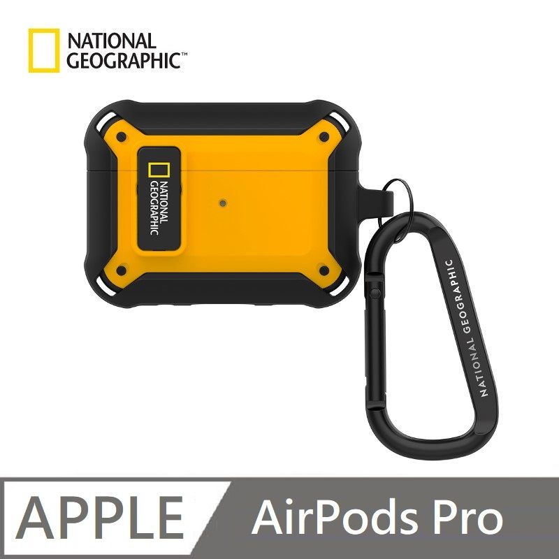 National Geographic 國家地理  Rugged Bumper 卡扣式 適用 AirPods Pro -  黃