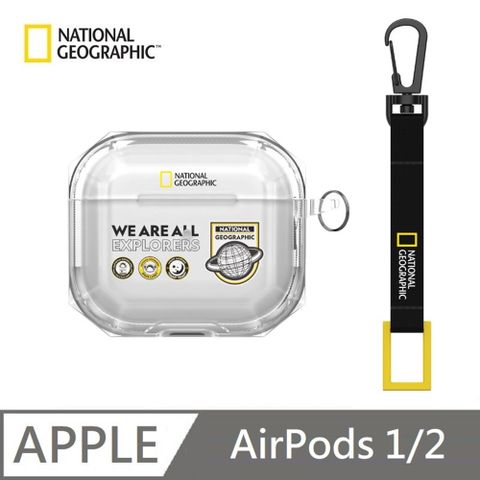 National Geographic 國家地理 Wappen 透明 耳機保護殼 適用 AirPods 1 & 2 - 空間