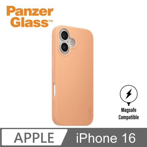 PanzerGlass iPhone 16 6.1吋 Fashion 磁吸防摔殼(水蜜桃)