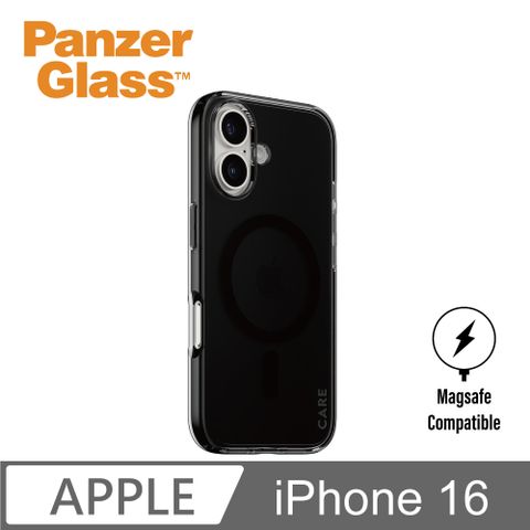 PanzerGlass iPhone 16 6.1吋 Flagship 磁吸透明防摔殼(煙燻黑)