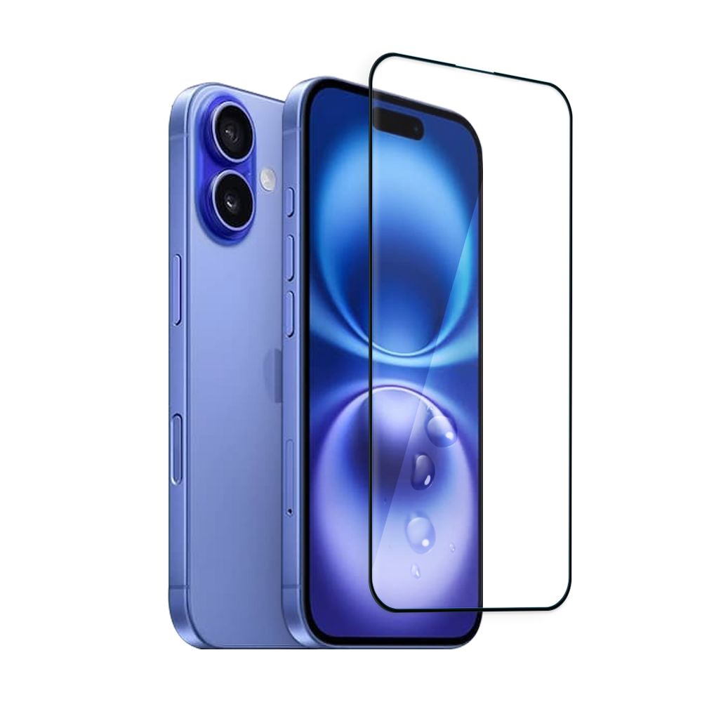 VOORCA iPhone 16/15 6.1吋 共用 類玻璃不碎裂 滿版9H保護膜  附貼膜神器
