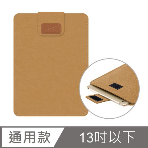 Timo for Apple iPad / 三星平板 13吋以下通用 輕薄收納包 筆電內袋(36.5x25.4x0.6cm)-咖啡