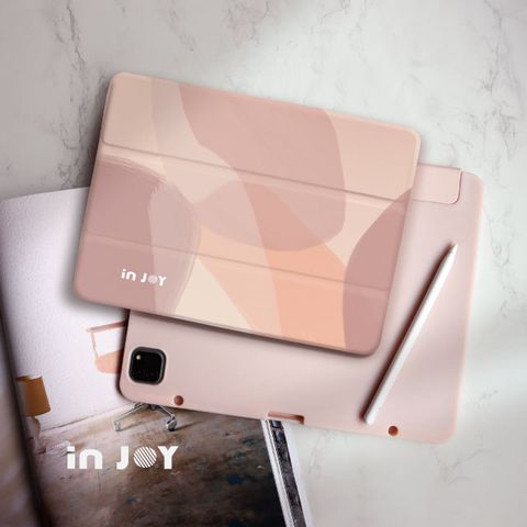 INJOY mall for iPad 9.7吋 2017/2018 系列 Smart cover皮革平板保護套 附筆槽 法式浪漫款